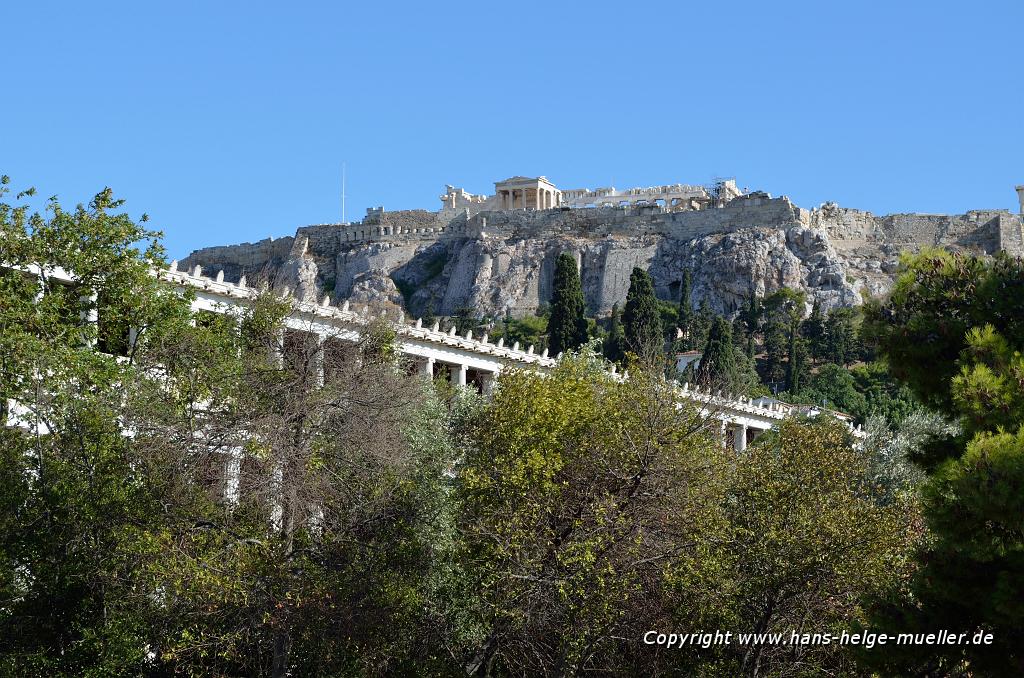 Acropolis, in the foreground the Ancient Agora