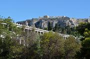 Akropolis, im Vordergrund Archäa Agora