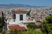 θέα από το δρόμο πρός την Ακρόπολη στην Αθήνα