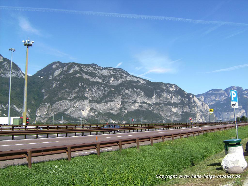 auf Rastplatz in Südtirol