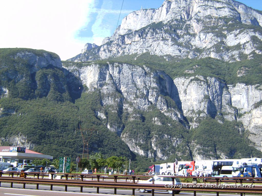 auf Rastplatz in Südtirol